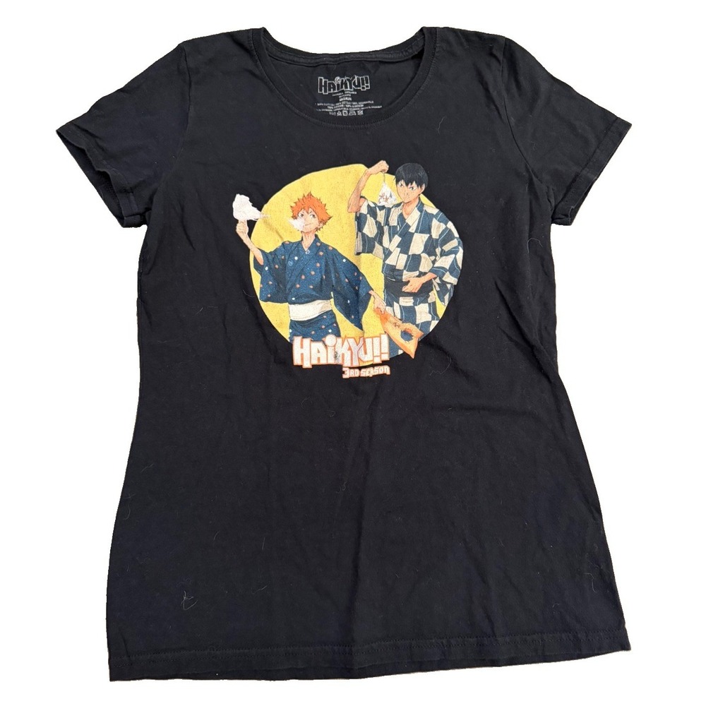 Haikyu 3rd Season Hinata Kageyama Festival T Shirt Women's M Anime Manga